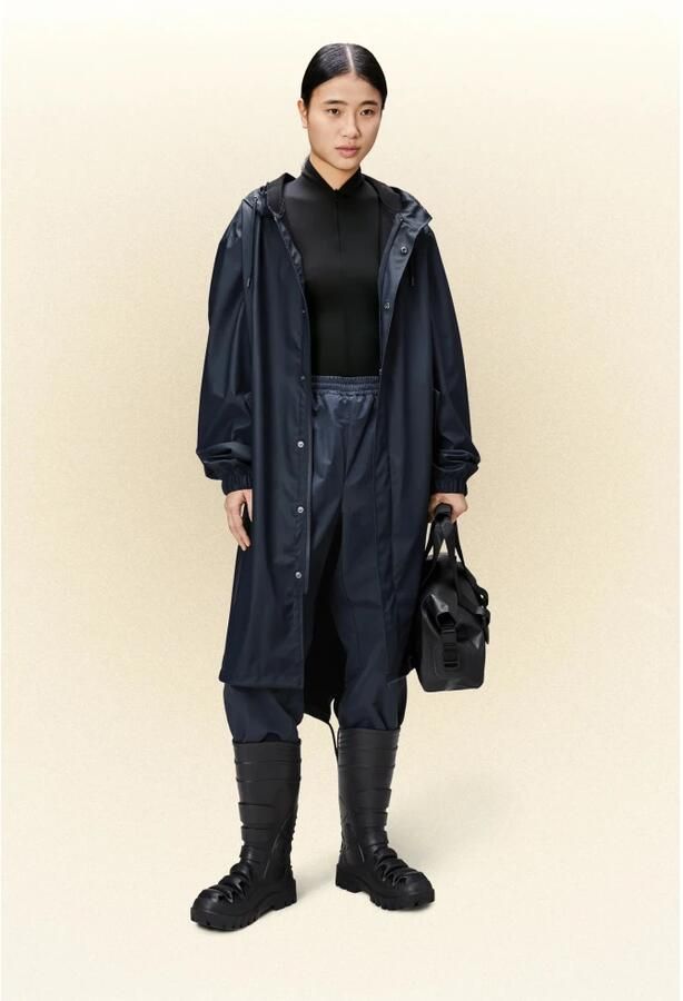 Rains Minimalistische Waterdichte Fishtail Parka Blauw Dames - Foto 2