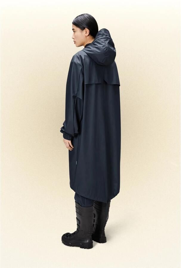 Rains Minimalistische Waterdichte Fishtail Parka Blauw Dames - Foto 3