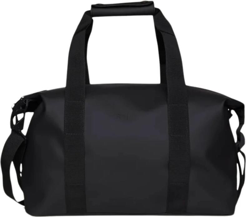 Rains Kleine Zwarte Weekendtas Black Unisex