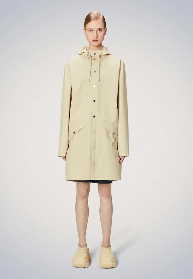 Rains Lange Jas W3 Crème Regenjas Beige Dames - Foto 2