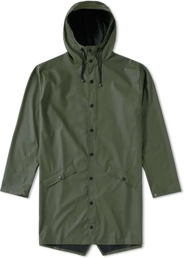 Rains Moderne Unisex Regenjas met Functionele Kenmerken Groen Dames - Foto 9