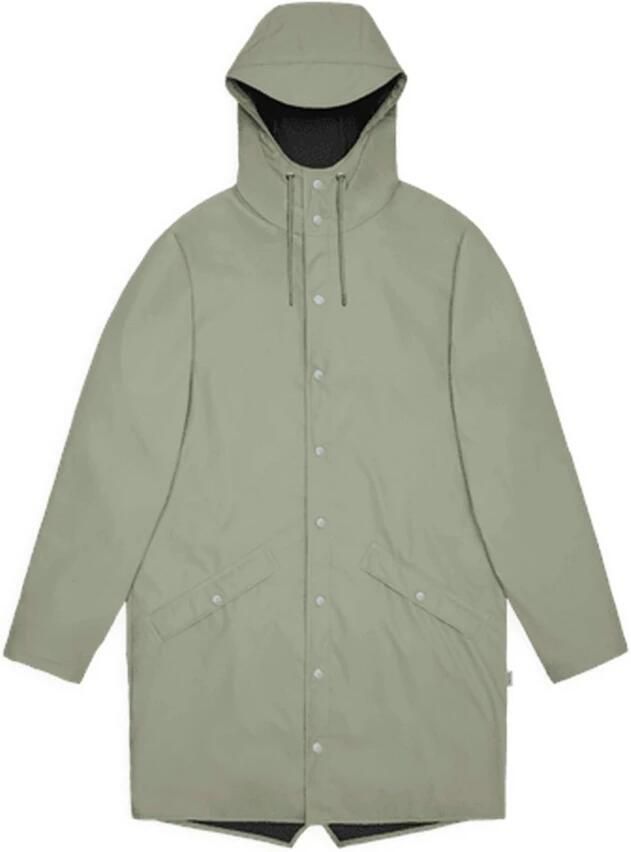 Rains Lange Waterdichte Regenjas Green