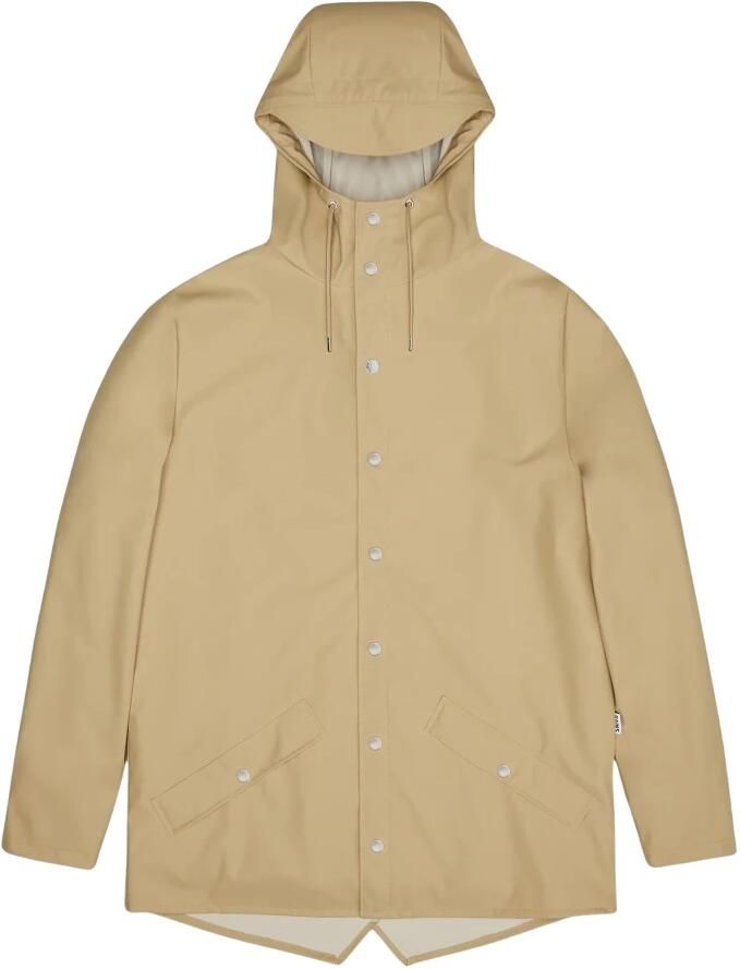 Rains Moderne regenjas met functioneel ontwerp Beige Unisex