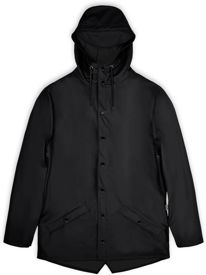 Rains Waterdichte Jas met Verstelbare Capuchon Black