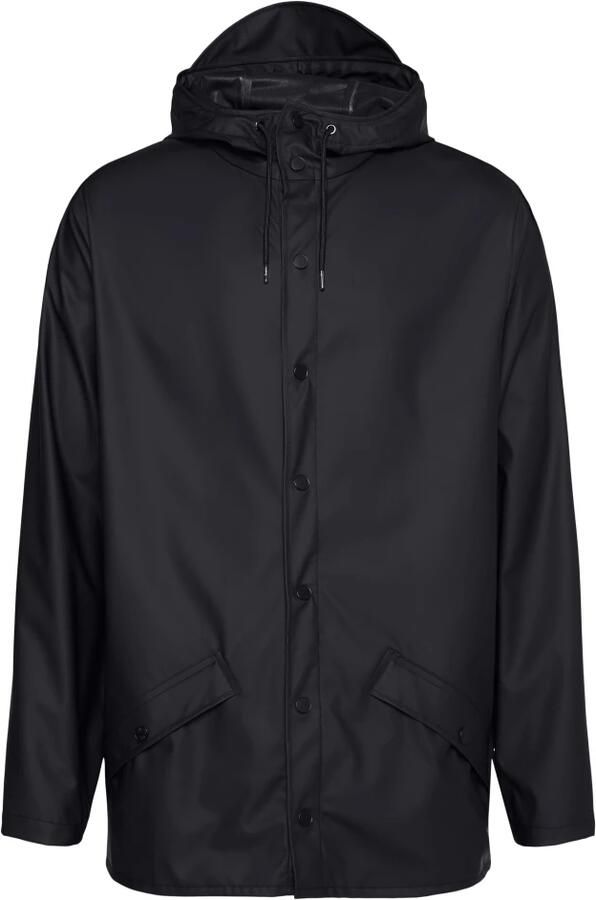 Rains Waterdichte Jas met Verstelbare Capuchon Black - Foto 4