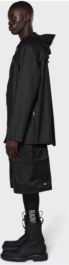 Rains Waterdichte Jas met Verstelbare Capuchon Black - Foto 12