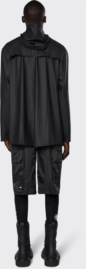 Rains Waterdichte Jas met Verstelbare Capuchon Black - Foto 9