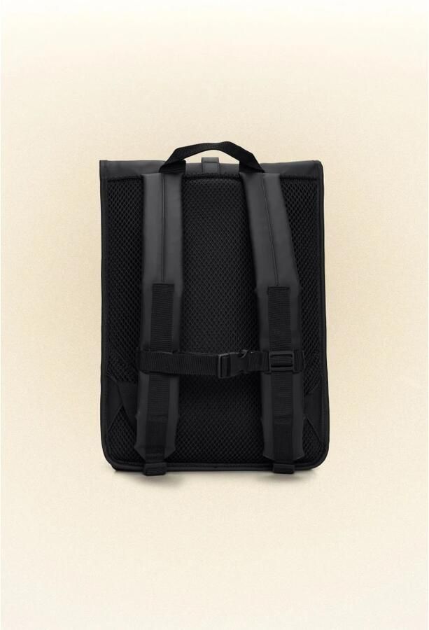 Rains Zwarte Waterdichte Rugzak met Handvat en Verstelbare Banden Black - Foto 5