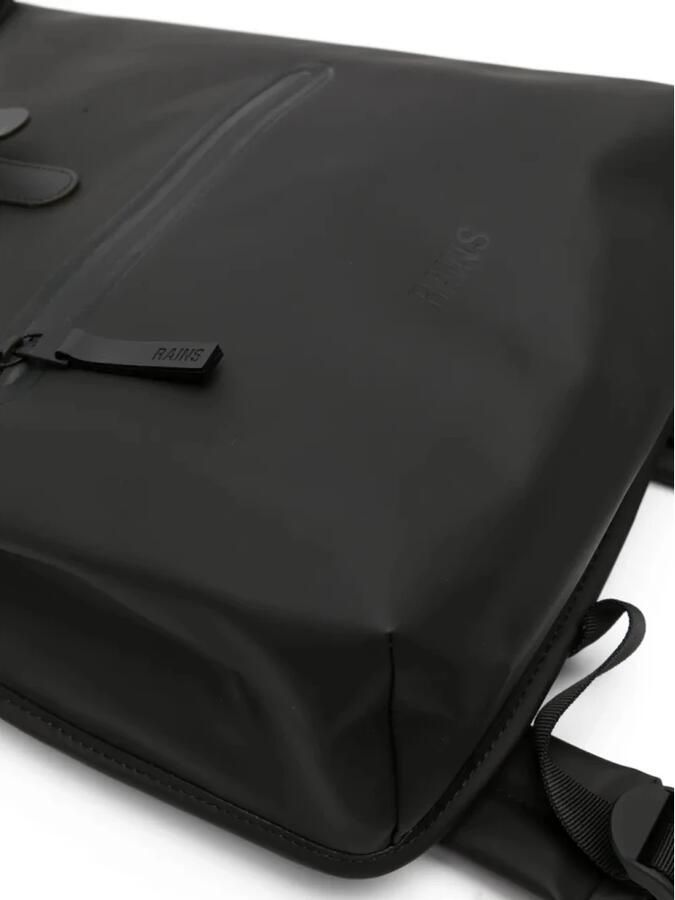 Rains Zwarte Waterdichte Rugzak met Handvat en Verstelbare Banden Black - Foto 4