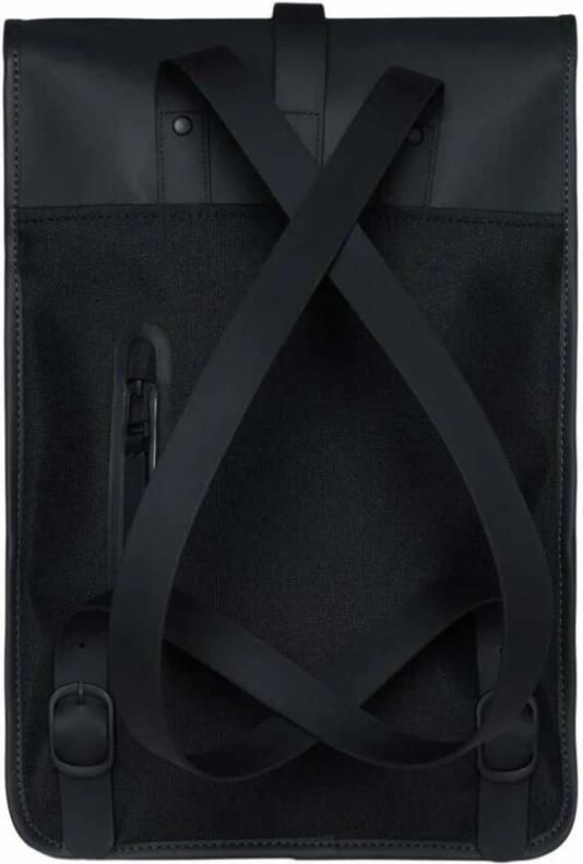 Rains Compacte Waterdichte Rugzak met Laptopvak Black Unisex - Foto 9