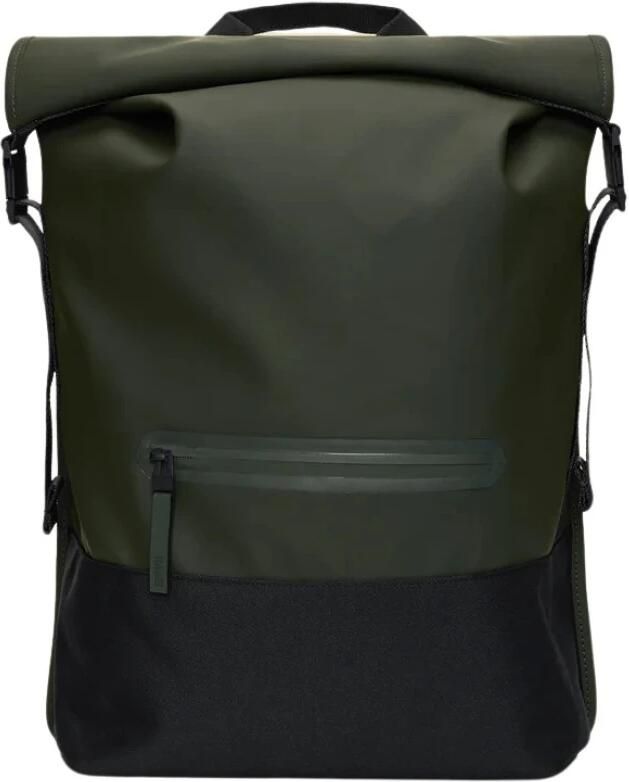 Rains Sportieve Trail Rolltop Rugzak Green Unisex