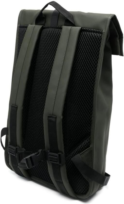 Rains Groene Waterdichte Rugzak met Handvat en Verstelbare Schouderbanden Green - Foto 13