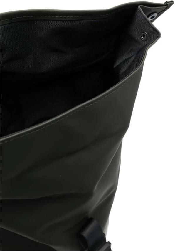 Rains Groene Waterdichte Rugzak met Handvat en Verstelbare Schouderbanden Green - Foto 10