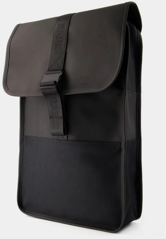 Rains Stijlvolle Zwarte Trail Rugzak Zwart Unisex - Foto 5