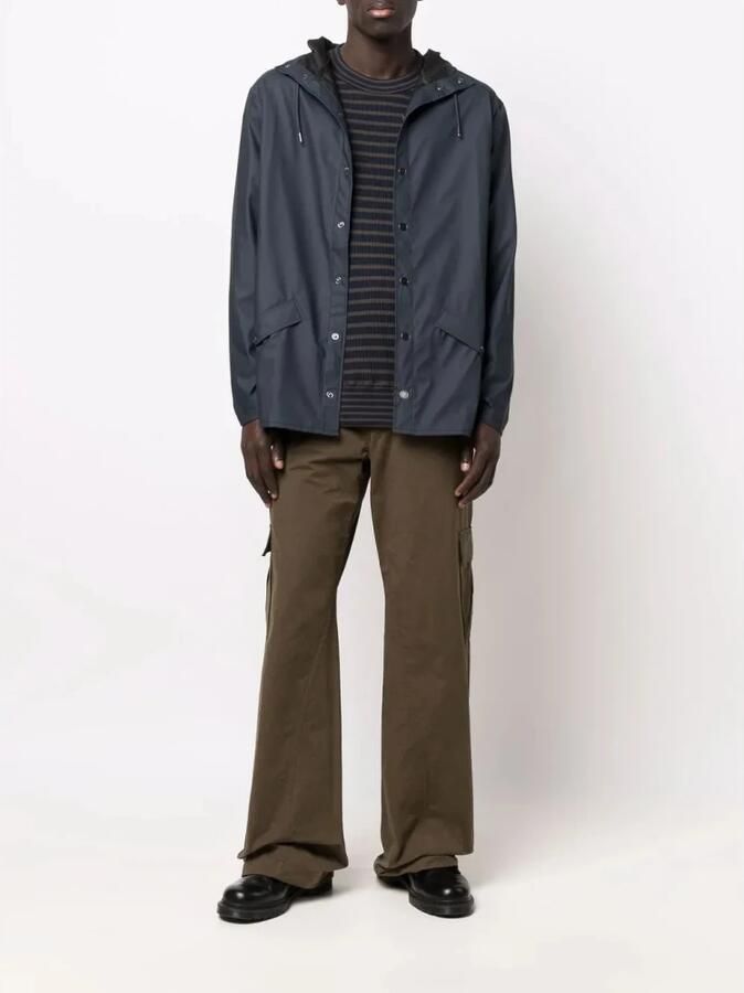 Rains Groene regenjas met verstelbare chetten Beige - Foto 5