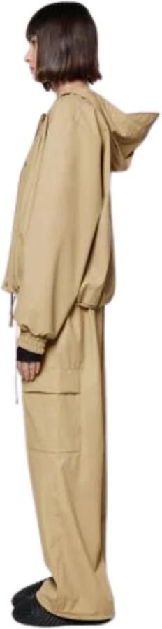 Rains Essential Aesthetics Short Fishtail Parka Jacket Beige - Foto 8