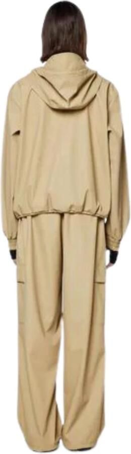 Rains Essential Aesthetics Short Fishtail Parka Jacket Beige - Foto 7