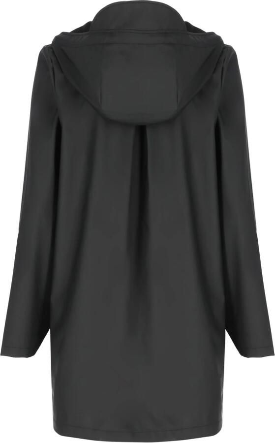 Rains Zwarte Waterdichte Jas met Capuchon Black - Foto 10