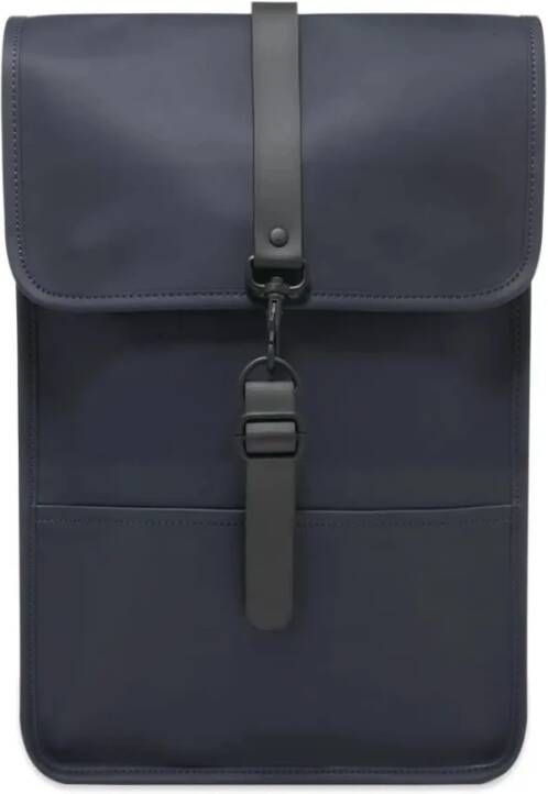 Rains Compacte Waterdichte Rugzak met Laptopvak Blauw Unisex