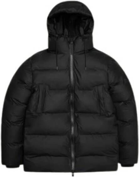 Rains Waterdichte Puffer Parka Zwart Dames