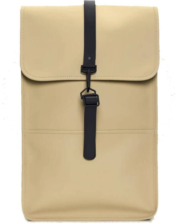 Rains Waterdichte rugzak met laptopvak Beige Dames