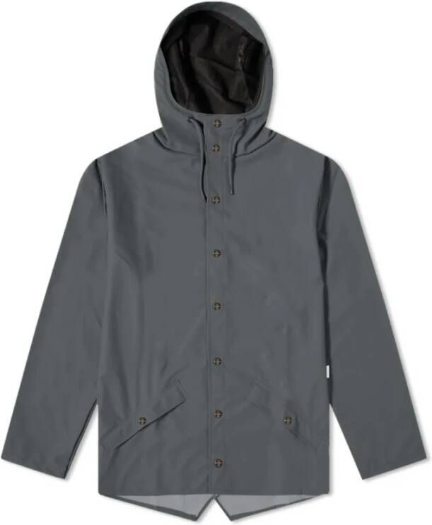 Rains Winterjas met capuchon Grijs Heren