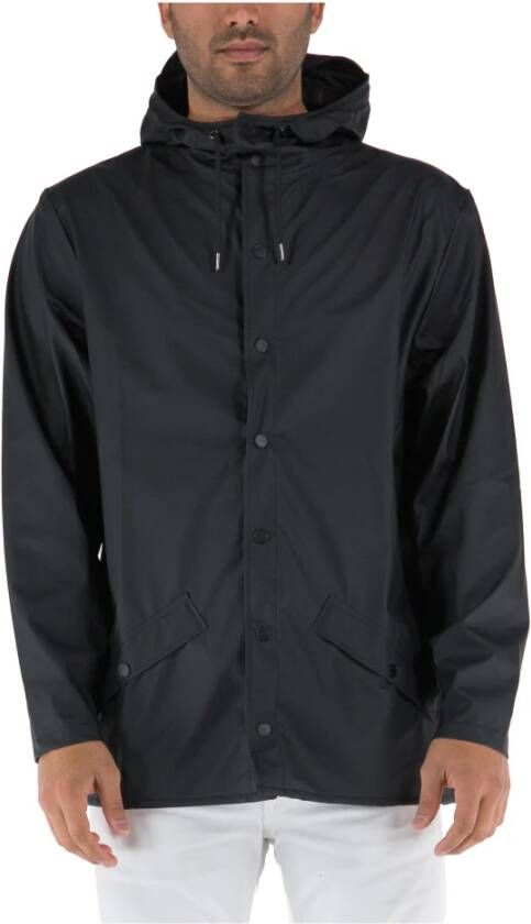 Rains Waterdichte Jas met Verstelbare Capuchon Black - Foto 13
