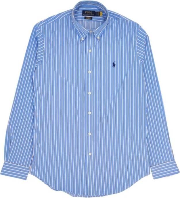 Ralph Lauren Basis Overhemd Blauw Heren