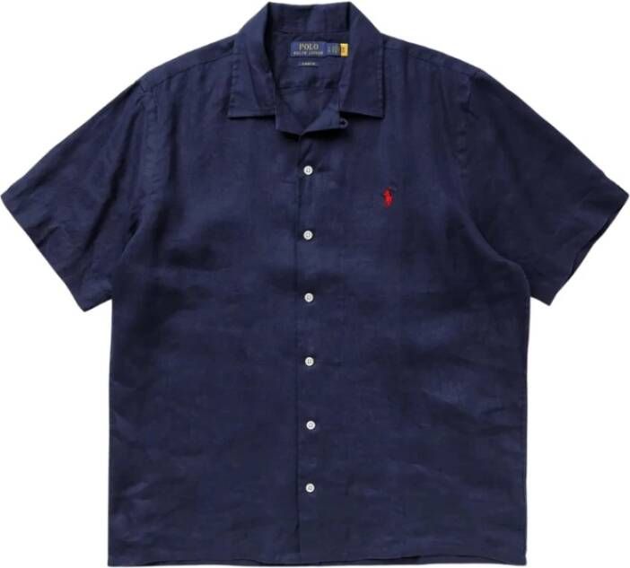 Ralph Lauren Stijlvolle Casual Overhemd Camicia Sportiva ML BD Blue Heren - Foto 7
