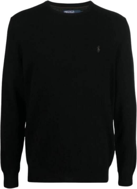 Polo Ralph Lauren Zwarte Sweaters LS CN Pp-Lange Mouwen-Pullover Zwart Heren