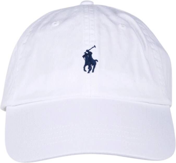 Polo Ralph Lauren Geborduurde Katoenen Klep Hoed Newport Navy White Unisex - Foto 7