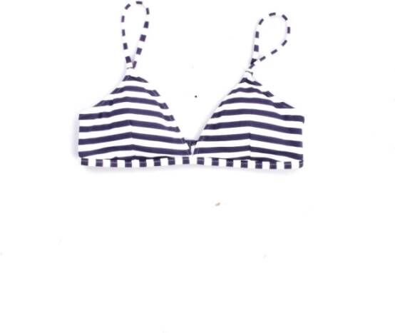 Ralph Lauren Klassieke Marineblauw en Witte Bikini voor Dames White Dames