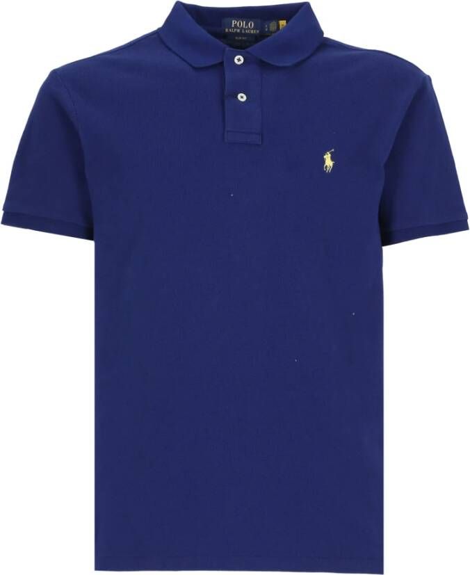 Polo Ralph Lauren Blauwe poloshirt met korte mouwen Blue Heren