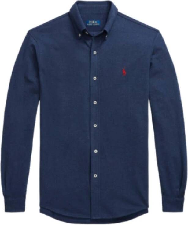 Ralph Lauren Blauw Overhemd met Lange Mouwen Maat L Lente Marineblauw Heather Blauw Dames - Foto 2