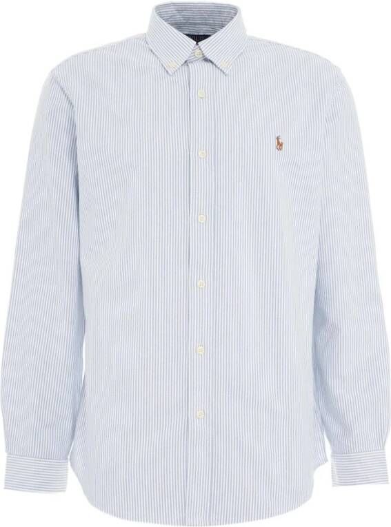 Ralph Lauren Blauw Shirt met Logo Borduursel voor Heren Blauw Heren