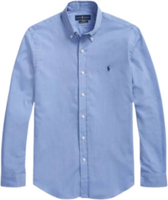 Polo Ralph Lauren Blauw Polo Shirt met Pony Logo Blue Heren