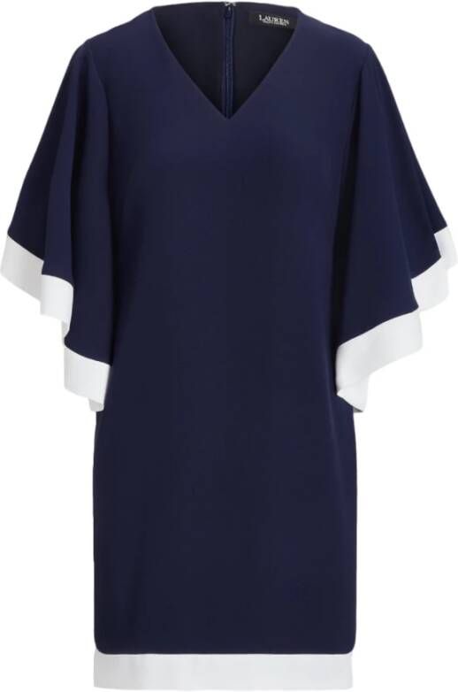 Ralph Lauren Blauwe Day Dress Collectie Blauw Dames