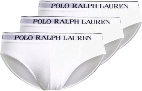 Ralph Lauren Klassieke Witte Polo Slip (3-Pack) White Heren