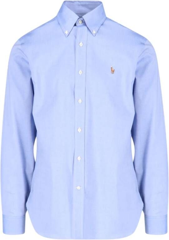 Ralph Lauren Button-Down Katoenen Overhemd Blauw Heren