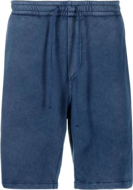 Ralph Lauren Casual katoenen shorts met versleten details Blauw Heren