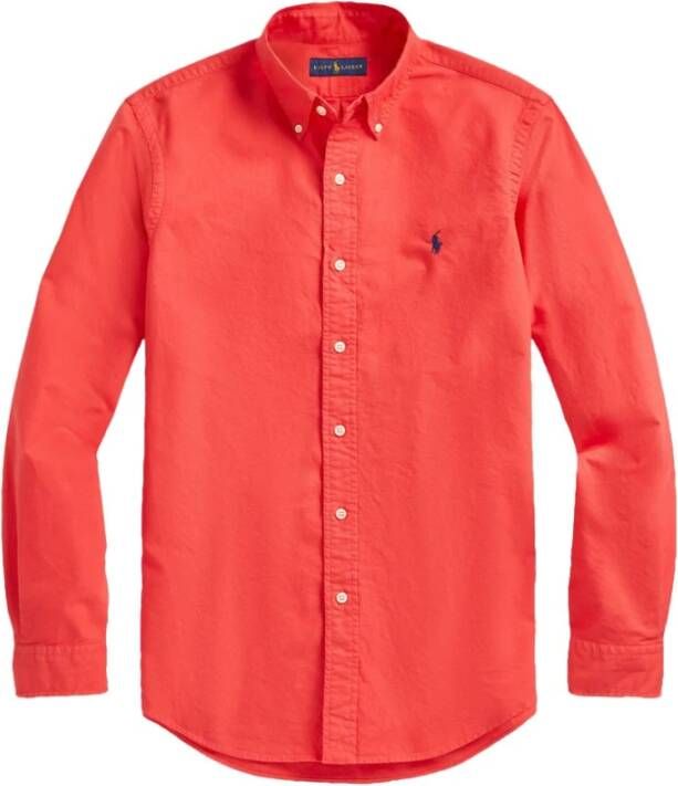 Ralph Lauren Klassieke Oxford Overhemd Red Heren