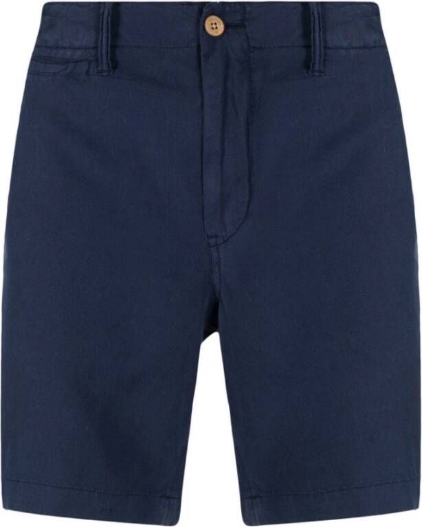 Ralph Lauren Navy Blue Bermuda Shorts Blue Heren