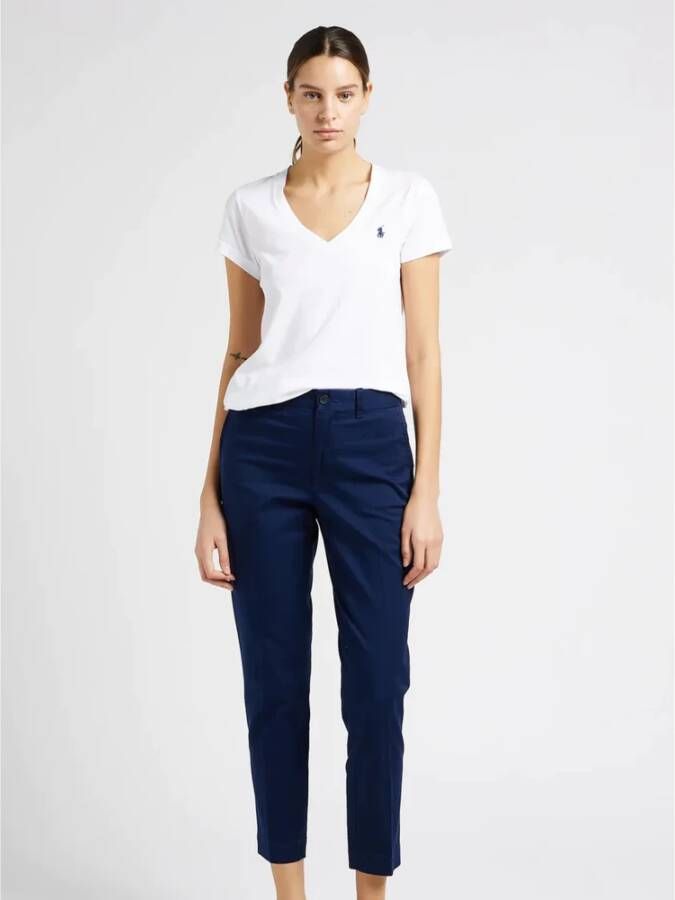 Ralph Lauren Comfortabel en stijlvol 100% katoenen T-shirt White Dames