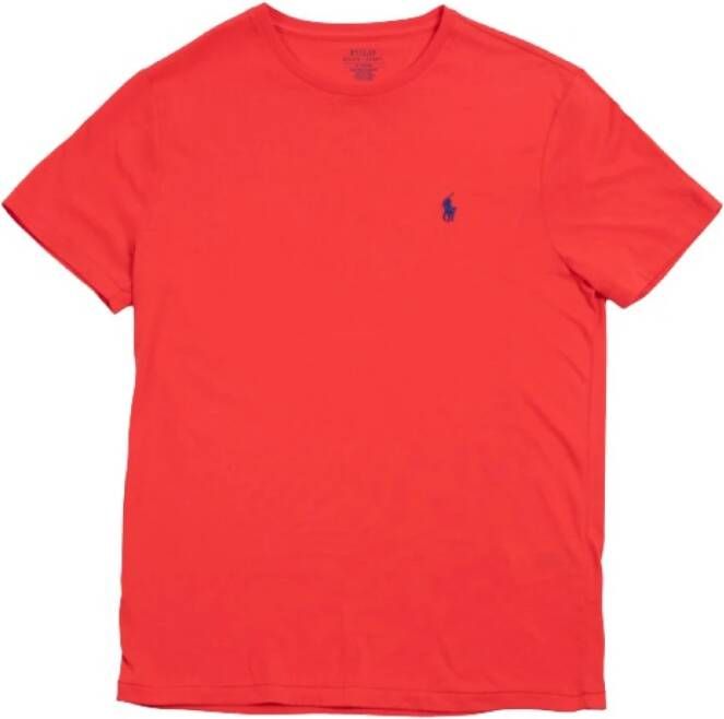 Ralph Lauren Comfortabel Katoenen T-Shirt Rood Heren