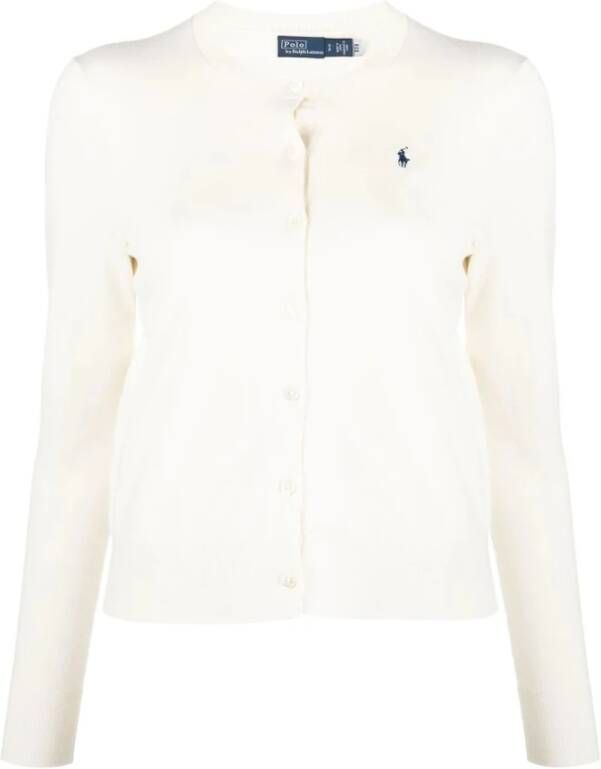 Ralph Lauren Comfortabele en stijlvolle cardigan sweater White Dames