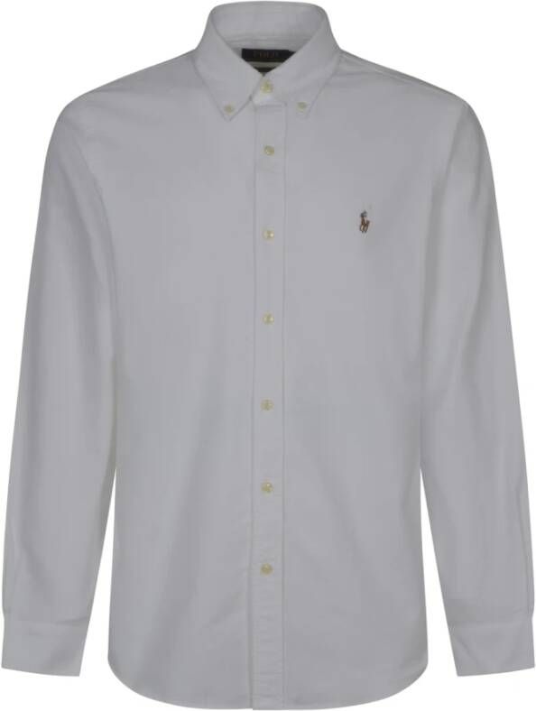 Ralph Lauren Custom Fit Oxford Overhemd Wit Heren