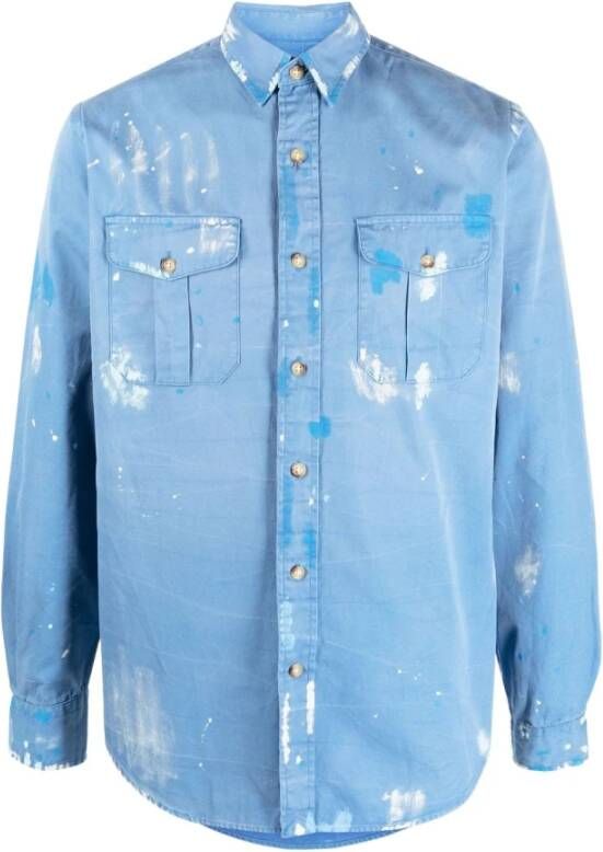 Ralph Lauren Denim Shirts Blauw Heren