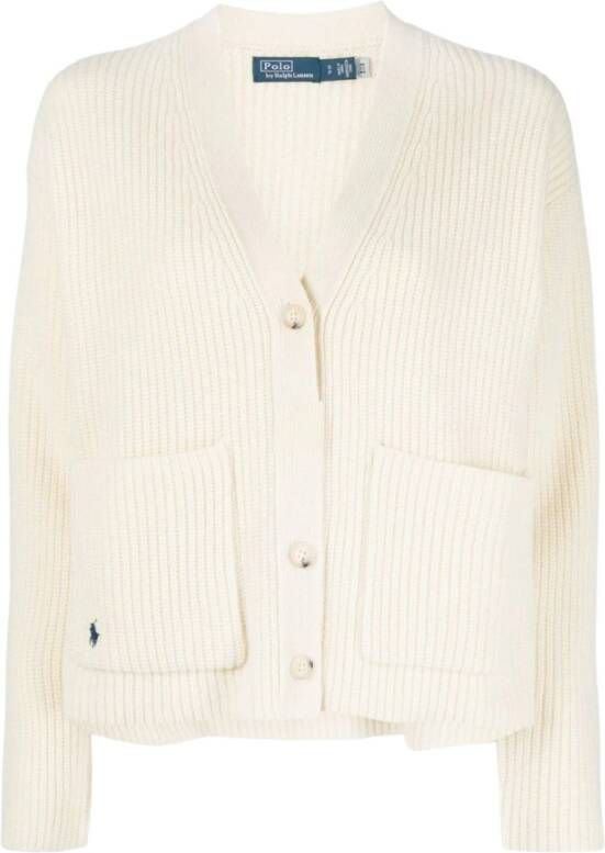 Ralph Lauren Elegante Cardigan voor Vrouwen Beige Dames