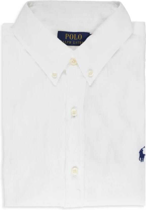 Polo Ralph Lauren Slim fit vrijetijdsoverhemd van linnen met opstaande kraag - Foto 6