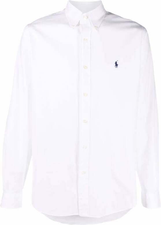 Polo Ralph Lauren Witte Seersucker Overhemd Klassieke Stijl White Heren